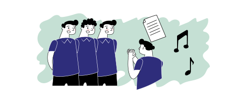 دانش آموزان در حال کار فرهنگی